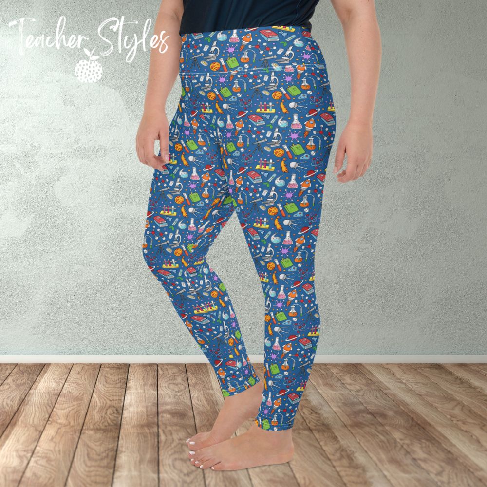 COTTON ANKLE LEGGINGS - PEACOCK